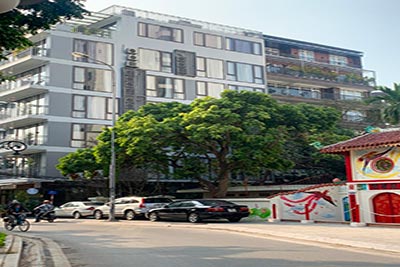 Bán nhà Từ Hoa Tây Hồ- DT 176m2x 8 tầng xây mới, Mặt tiền siêu rộng 13m, đủ tiện nghi