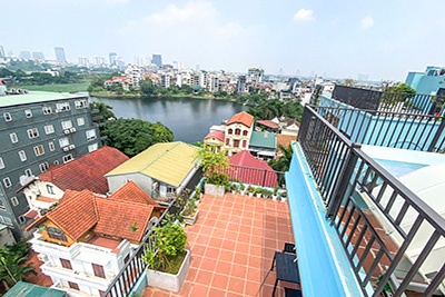Bán tòa nhà căn hộ xây mới 290m x 9 tầng, View hồ tây giá đầu tư