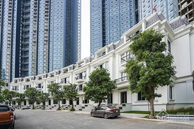 Biệt thự Sunshine City, căn góc 3 mặt thoáng, 346m2, xây thô 5 tầng